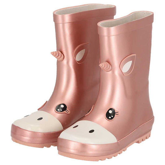 Regenstiefel Kinder - Einhorn - Rosa