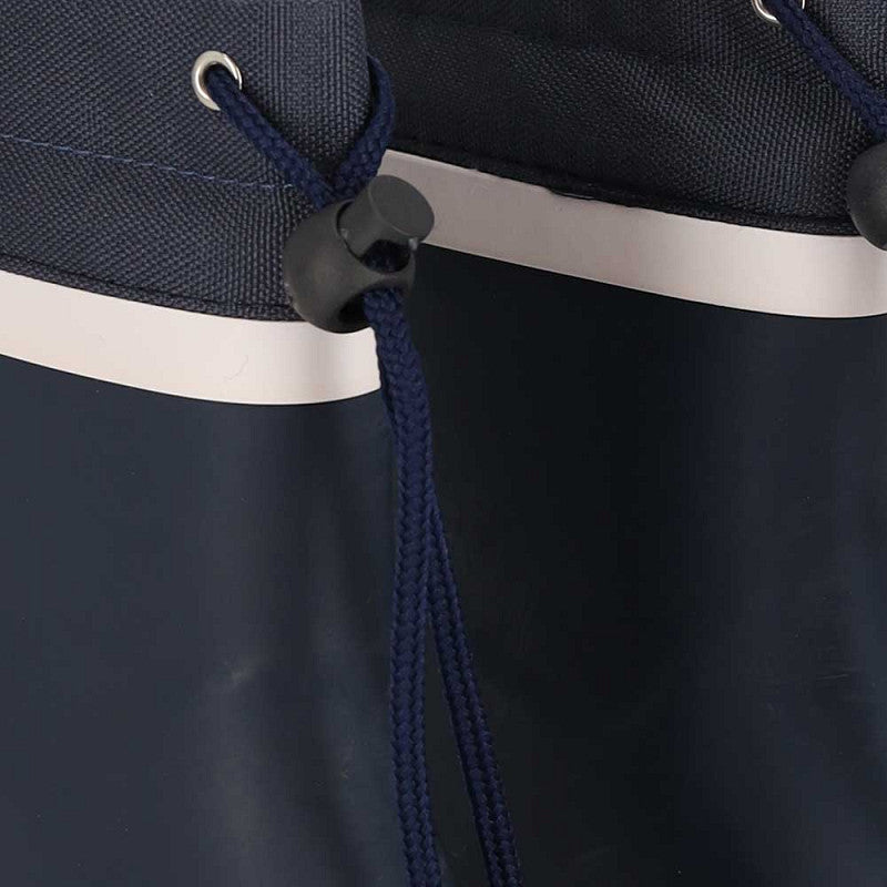 Regenlaarzen kinderen fleece navy blauw – XQ Footwear – detail trekkoord en fleece voering