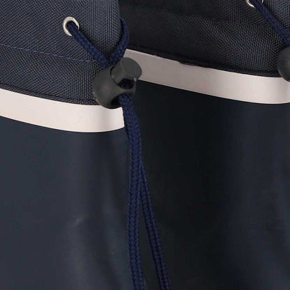 Regenlaarzen kinderen fleece navy blauw – XQ Footwear – detail trekkoord en fleece voering