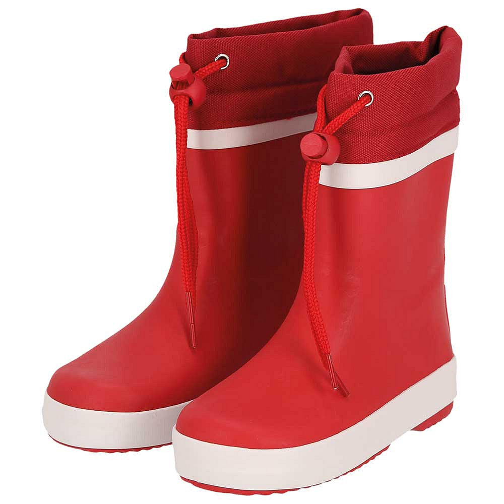 Regenstiefel Kinder - Fleecefutter - Rot