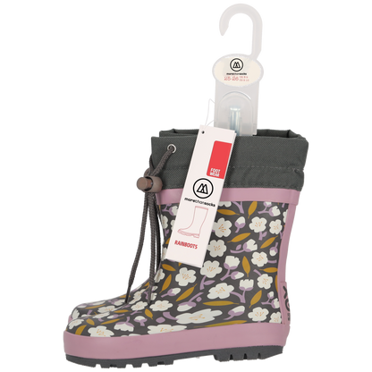 Morethansocks - Hoge regenlaarzen meisjes - Bloemenprint