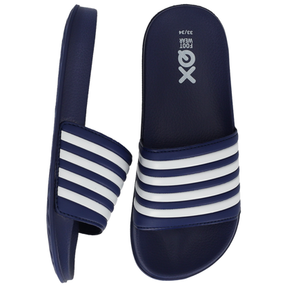 Slippers Kinderen - Unisex - Navy/Wit