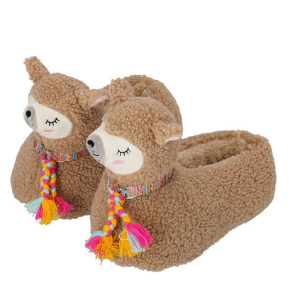 Pantoffels Meisjes - Alpaca - Bruin