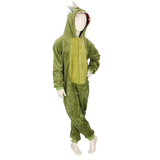 Onesie kids - Dino - Groen