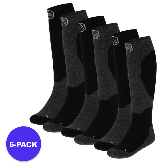 Chaussettes de ski unisexes pour enfants - 6-Pack - Advantage pack