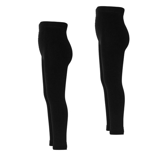 Thermo legging kids - 122/134 - Zwart - 2-Pack