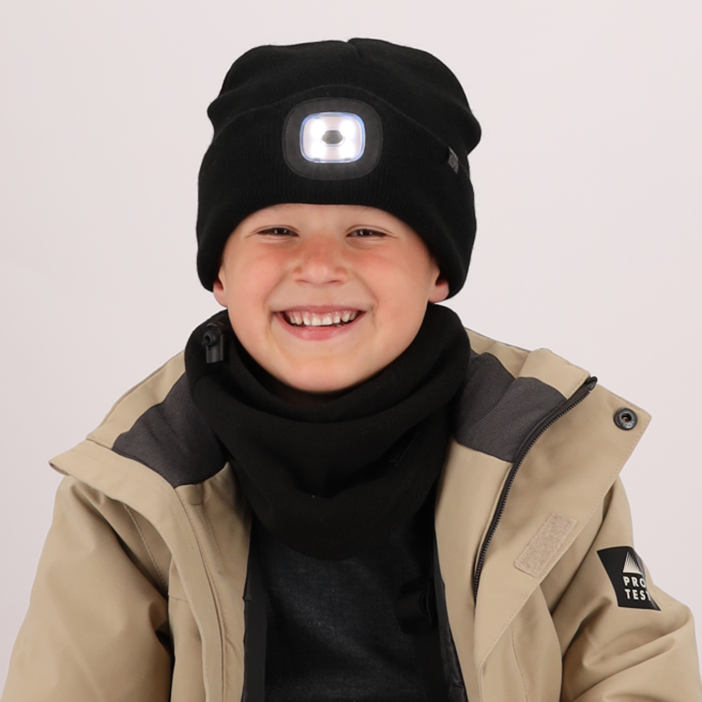 Thermo set kids - Muts met led licht + Handschoenen