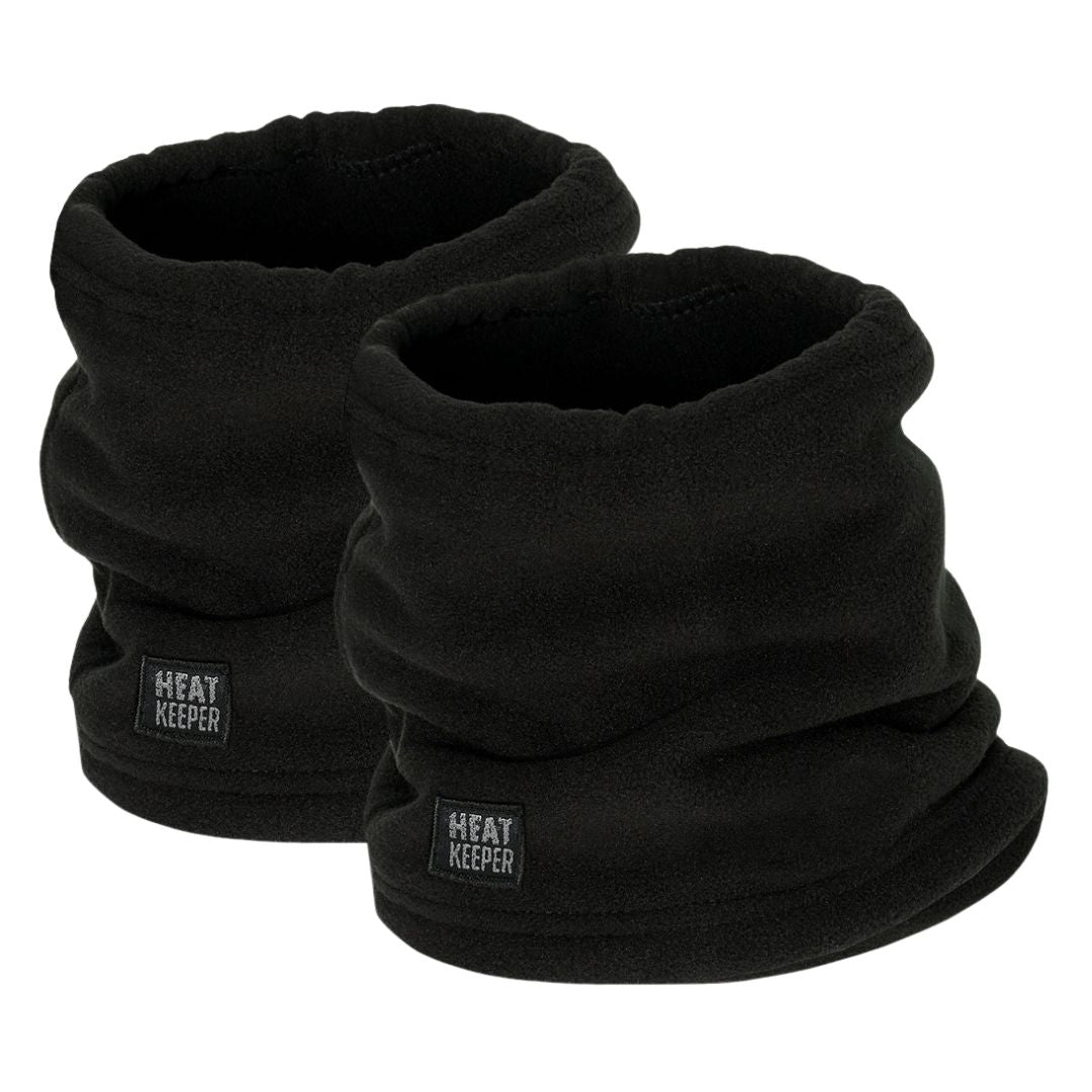 Fleece-Halswärmer für Kinder – Schwarz – 2 Stück