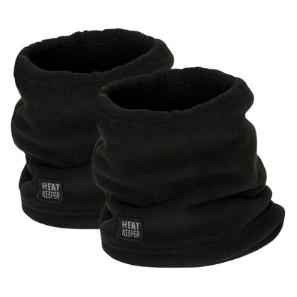 Fleece-Halswärmer für Kinder – Schwarz – 2 Stück