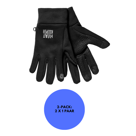 Gants de sport thermo homme - Noir - 1 paire