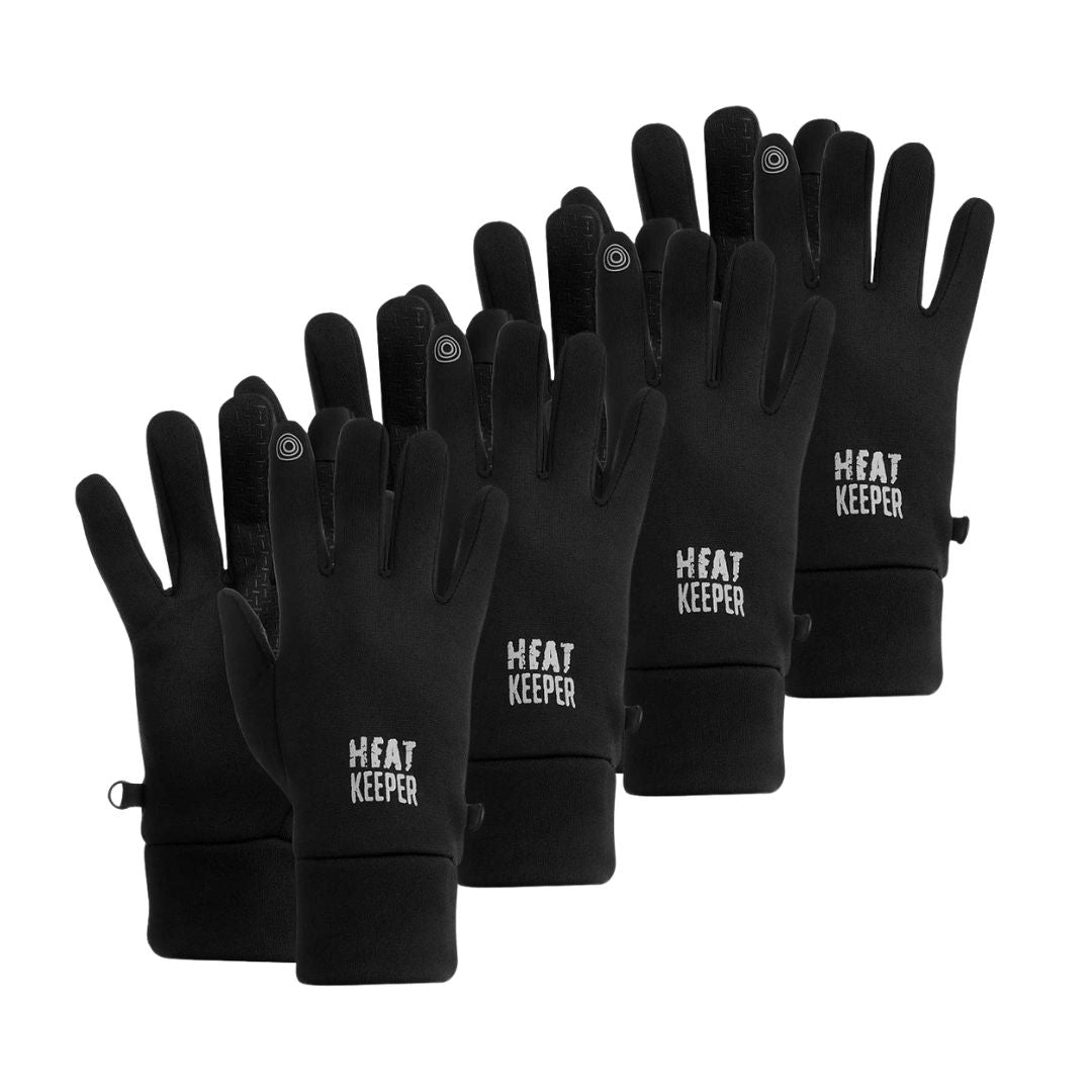 Gants de sport thermo homme - Noir - 1 paire