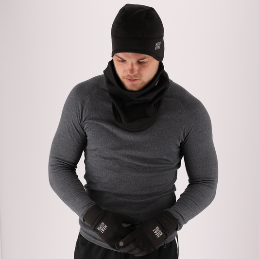 Gants de sport thermo homme - Noir - 1 paire