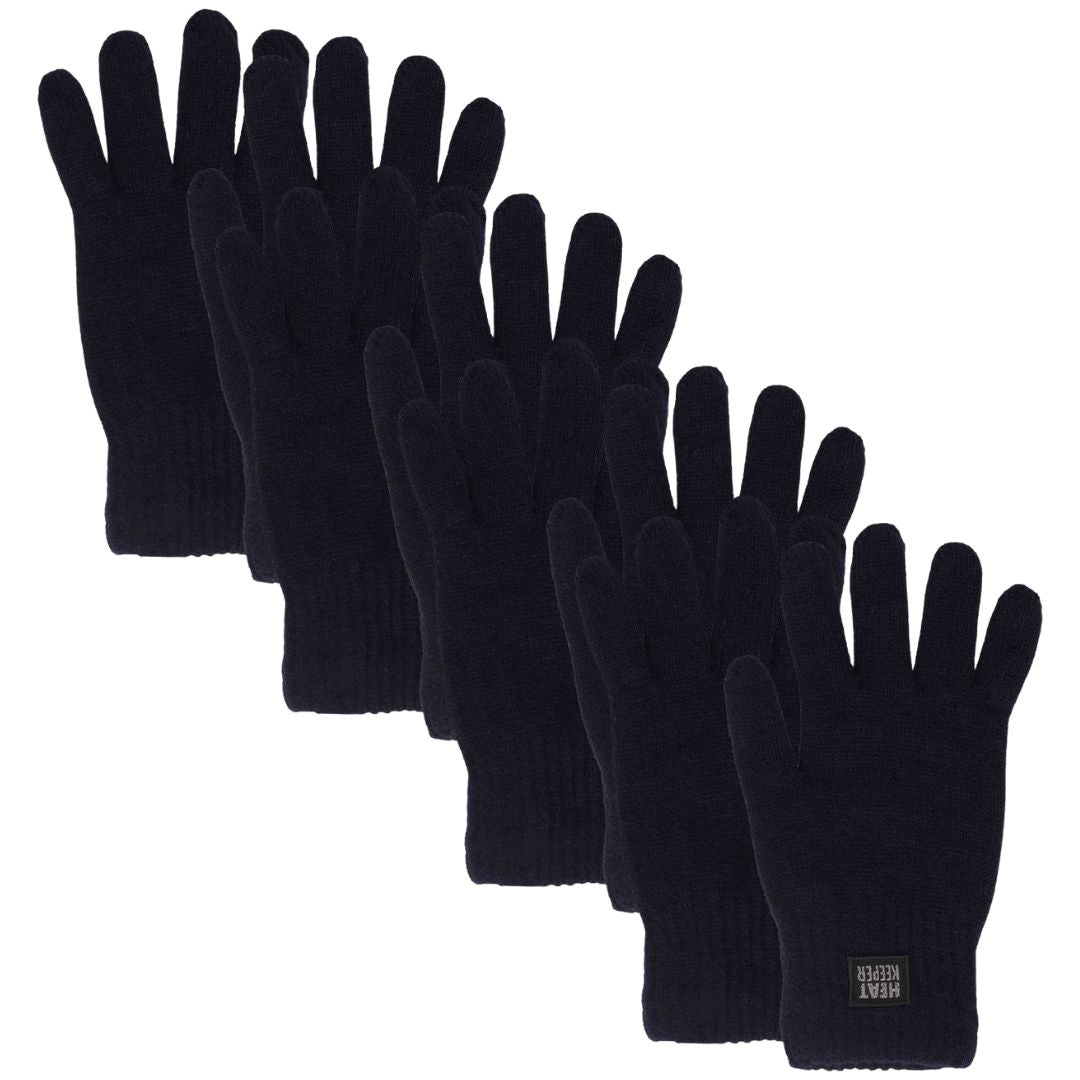 Gants thermo tricotés - Homme - 1 paire