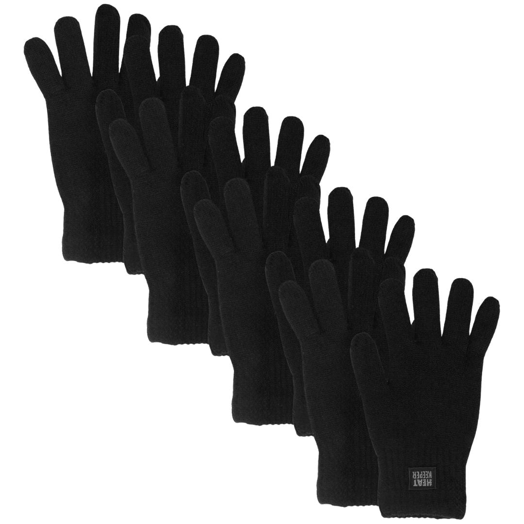 Gants thermo tricotés - Homme - 1 paire