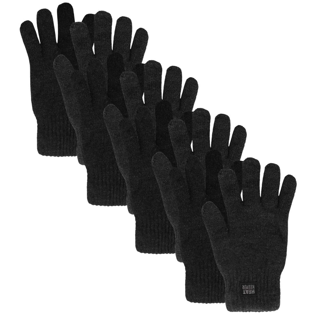 Gants thermo tricotés - Homme - 1 paire