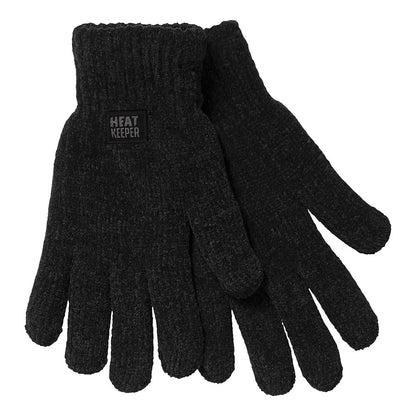 Gebreide thermo handschoenen dames - Chenille - One Size