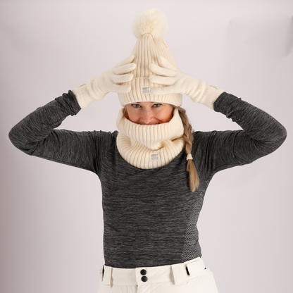 Thermo muts + pompon dames - Onesize