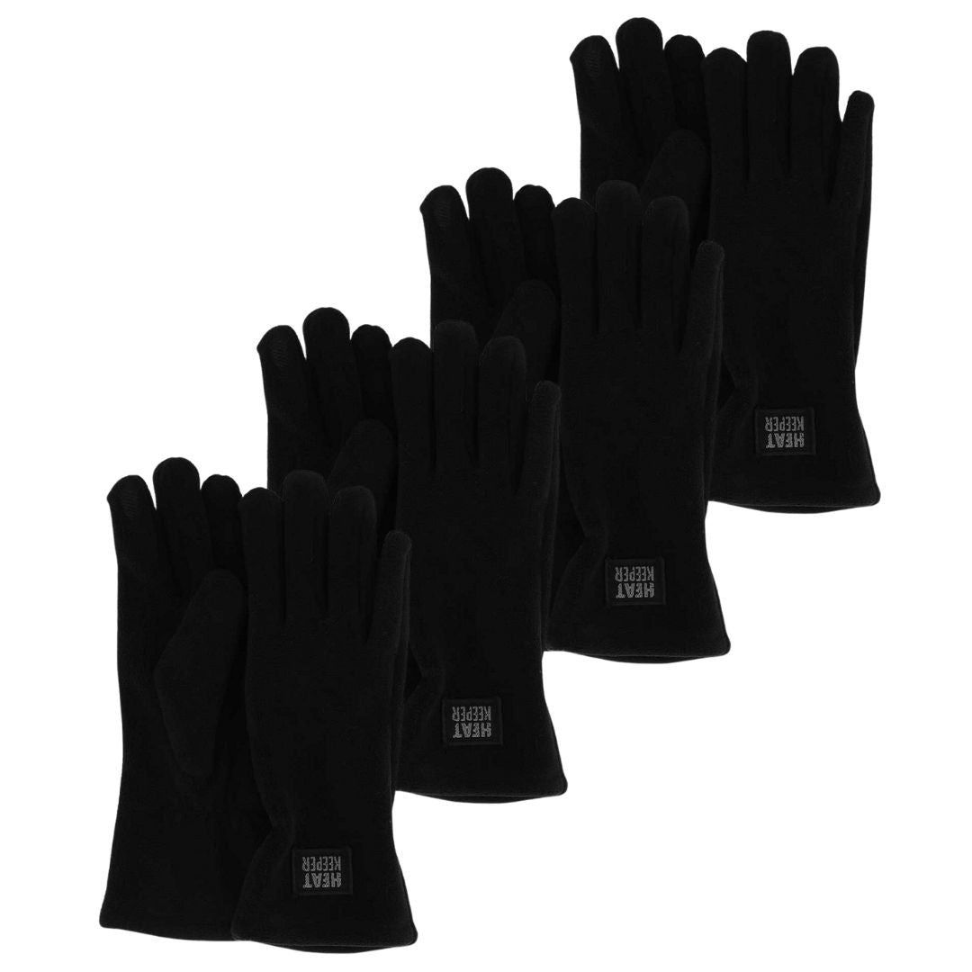 Thermohandschuhe aus Fleece – Damen – 4er-Pack