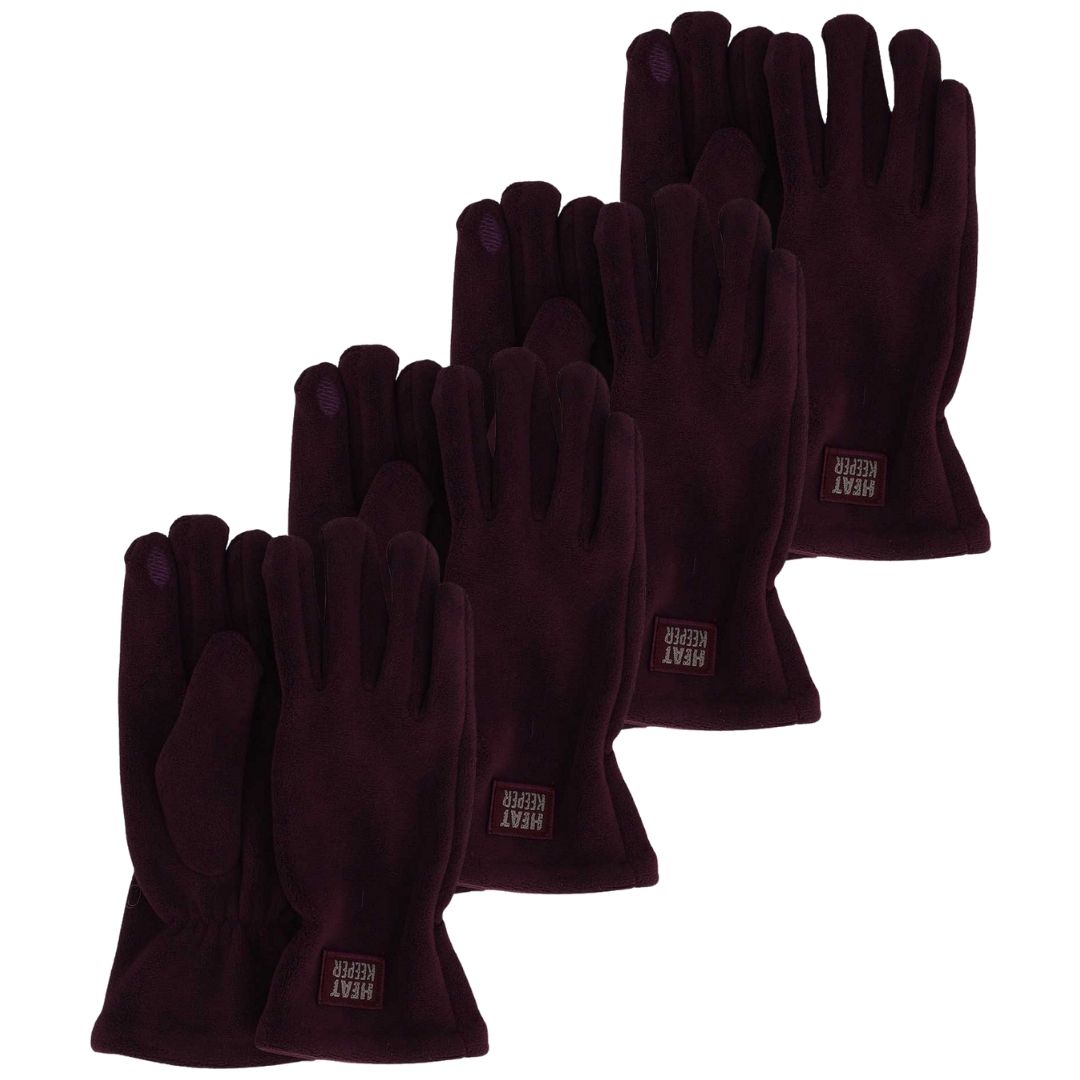 Thermohandschuhe aus Fleece – Damen – 4er-Pack
