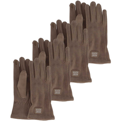 Thermohandschuhe aus Fleece – Damen – 4er-Pack