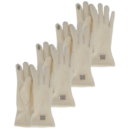 Thermohandschuhe aus Fleece – Damen – 4er-Pack