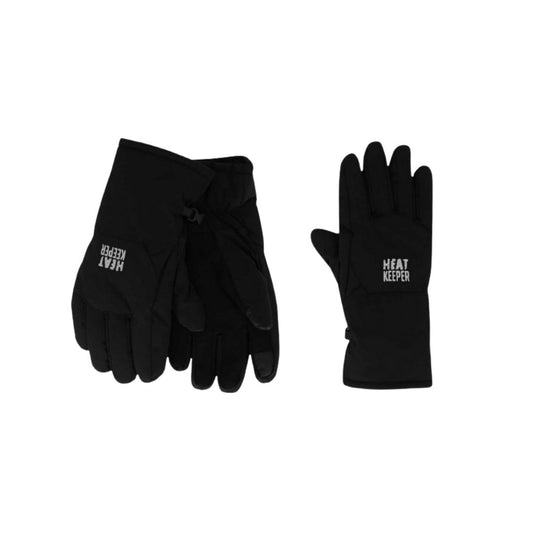 Damen-Winterhandschuhe – Softshell – Schwarz – 2 Paar