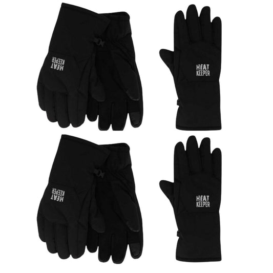Damen-Winterhandschuhe – Softshell – Schwarz – 4 Paar – Advantage