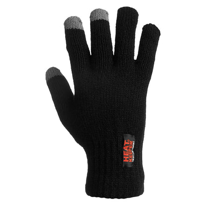 Thermo-Handschuhe Damen mit I-touch - Schwarz - Einheitsgröße - 1 Paar