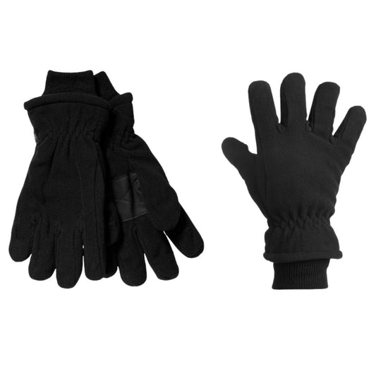 Fleece-Thermohandschuhe – Herren – Schwarz – 2 Paar
