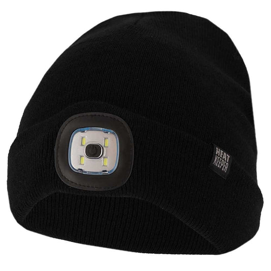 Thermomuts + Led lichtje heren - Onesize - 2-Pak