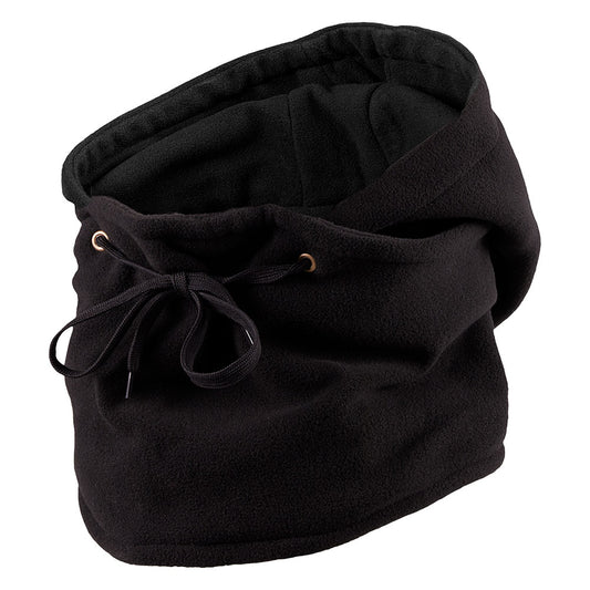 Thermo bivakmuts heren - Fleece - Zwart - 1-Stuk