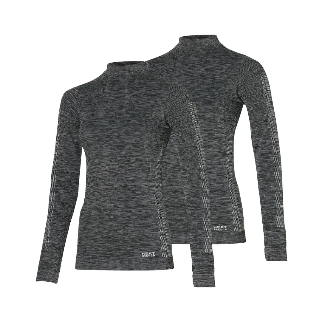 Thermoshirt Damen - Schwarz - 2 Stück