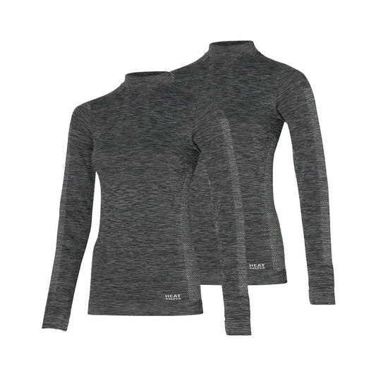 Thermoshirt Damen - Schwarz - 2 Stück