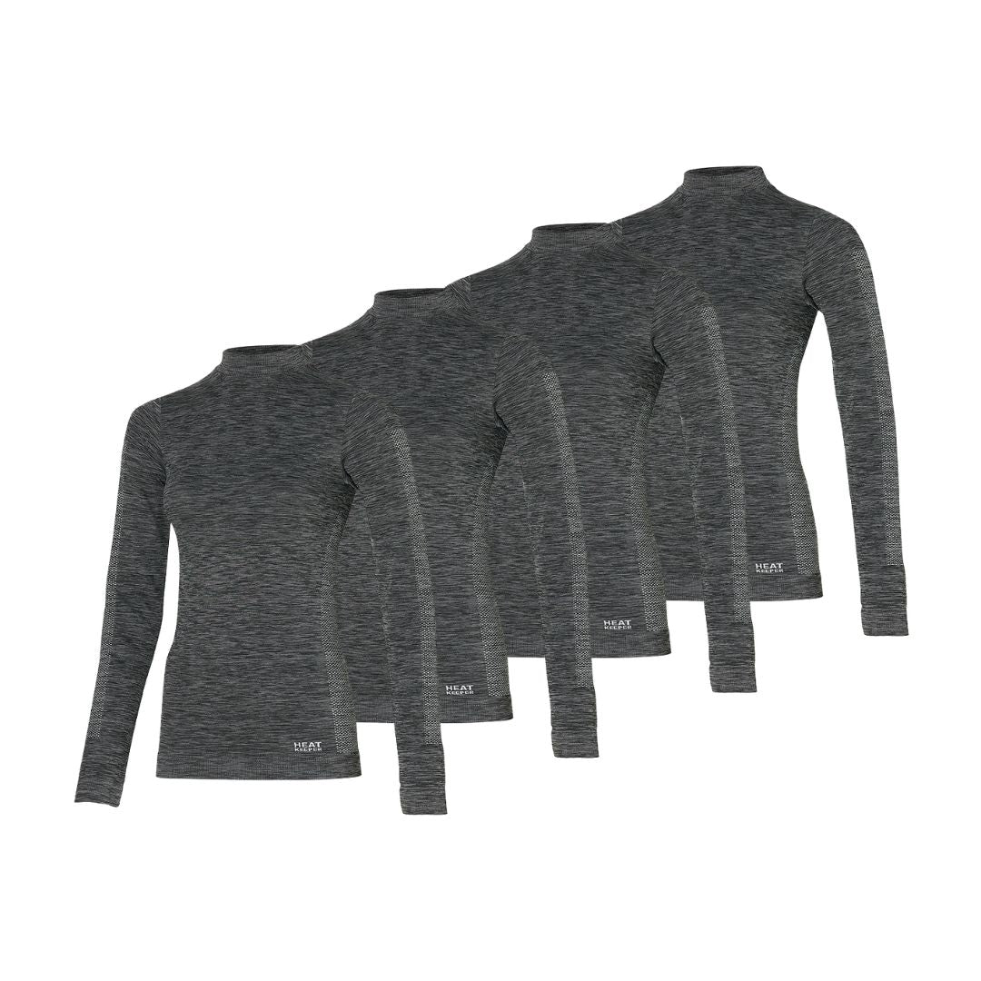 Thermoshirt Damen - Schwarz - 4 Stück
