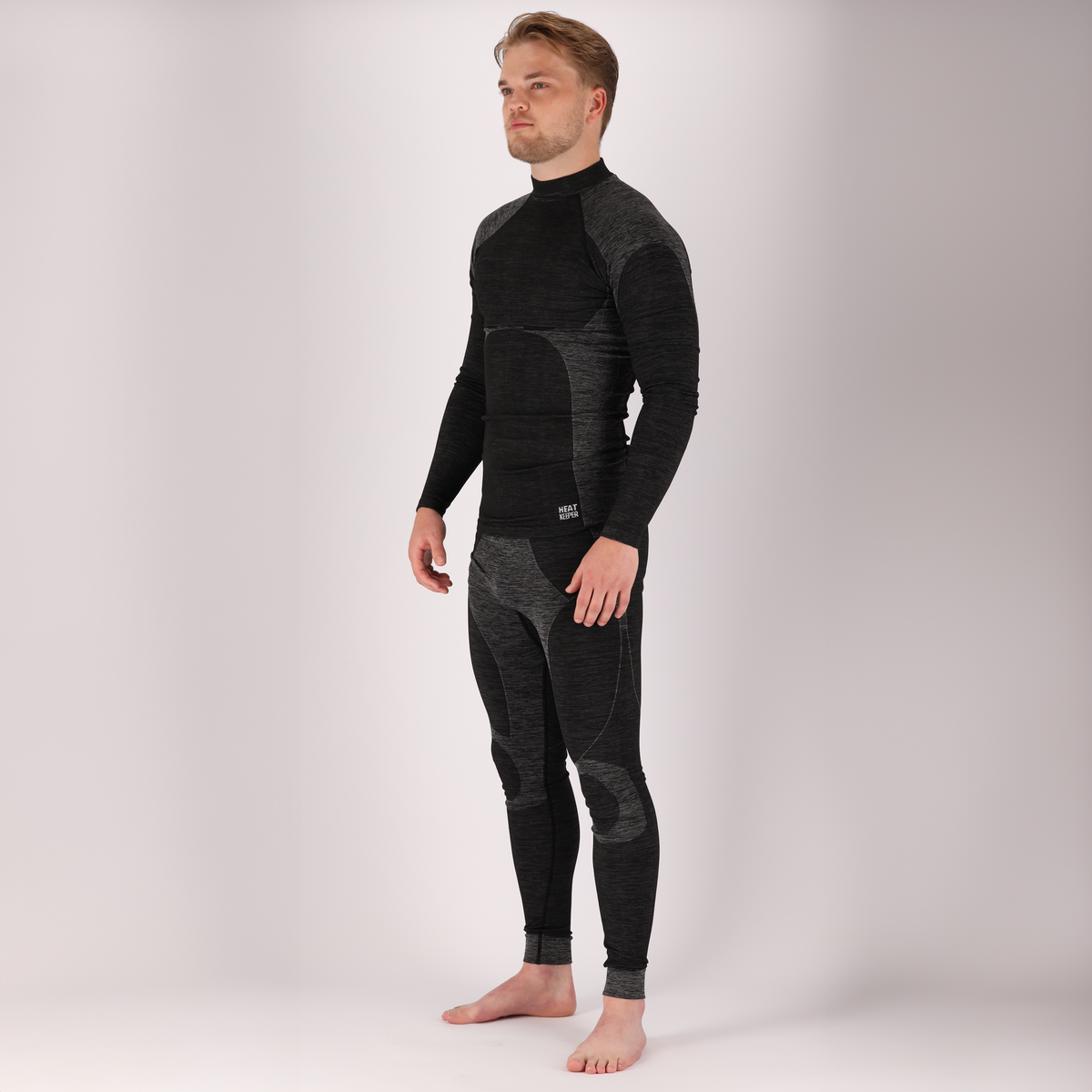 Thermobroek heren Zwart - 4-Stuks