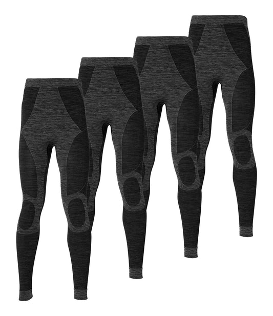 Thermobroek heren Zwart - 4-Stuks
