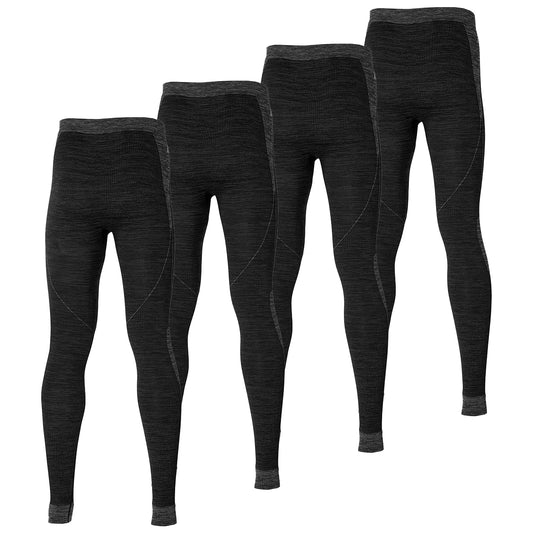 Thermobroek heren Zwart - 4-Stuks