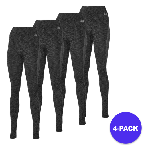 Pantalon thermique pour dames Noir - 4 pièces - Premium