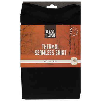Thermo shirt heren - Naadloos - Zwart - 4-Pack