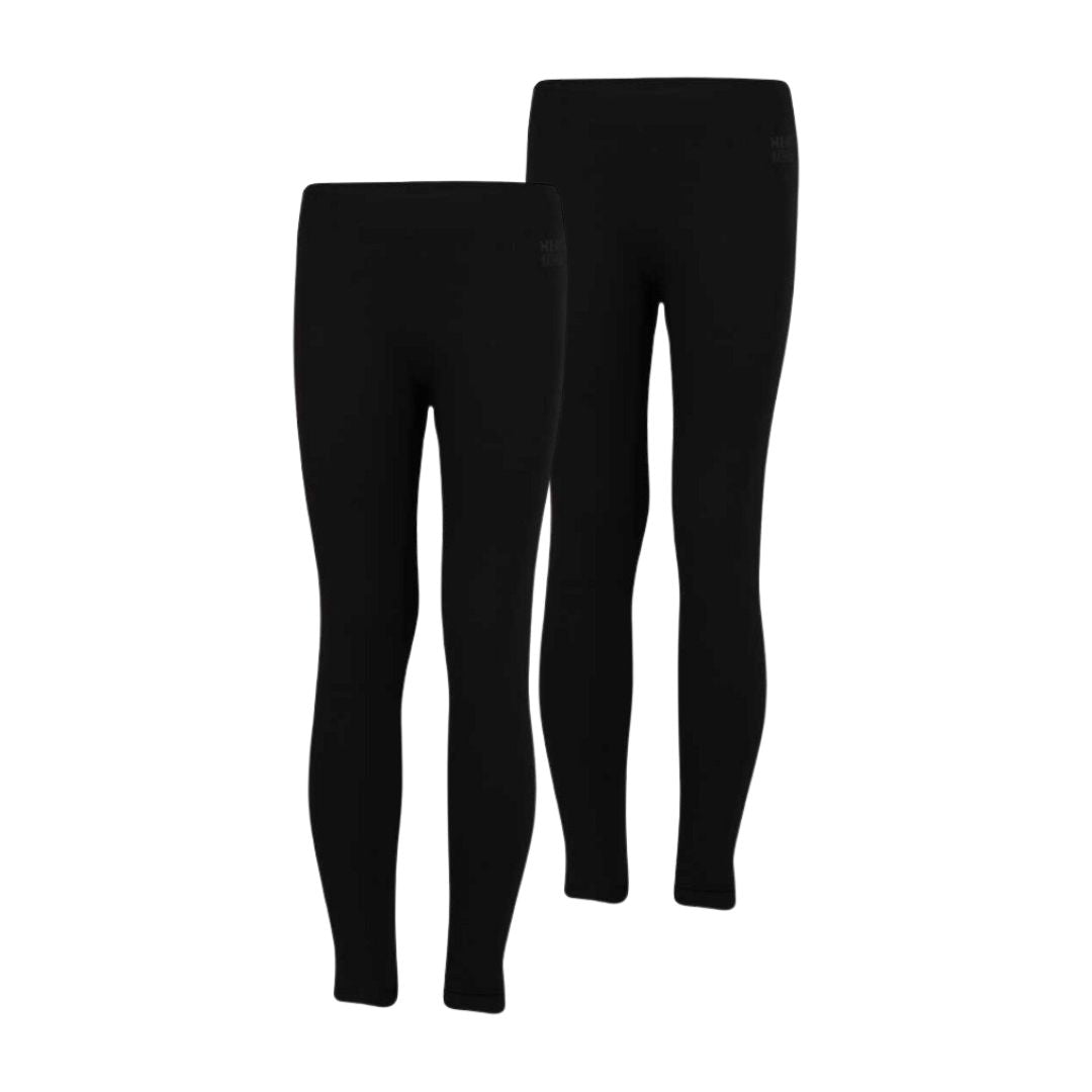 Thermo-Leggings für Kinder – Schwarz – 2er-Pack