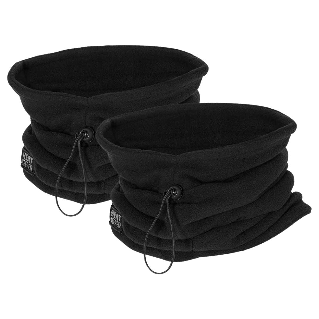 Thermo nekwarmer uniseks - Zwart - 2-Stuks