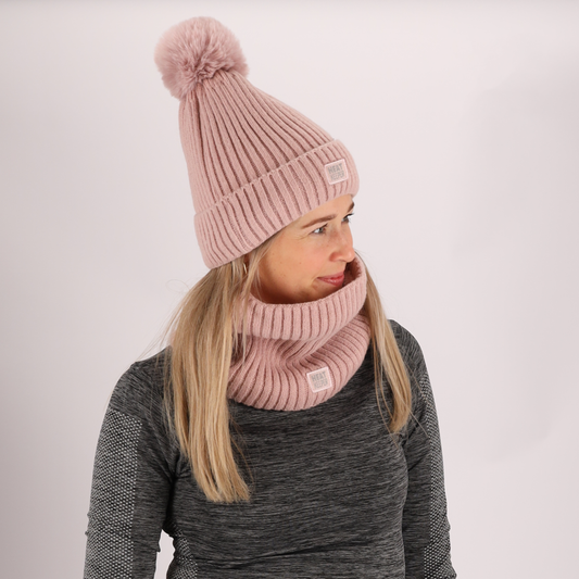 Bonnet thermique + pompon dames - Onesize