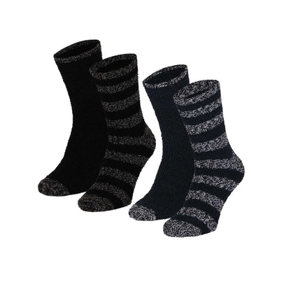 Bettsocken für Männer - 4er-Pack - Streifen - Mehrfarbig - Einheitsgröße