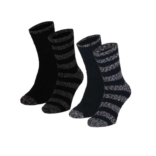 Bettsocken für Männer - 4er-Pack - Streifen - Mehrfarbig - Einheitsgröße