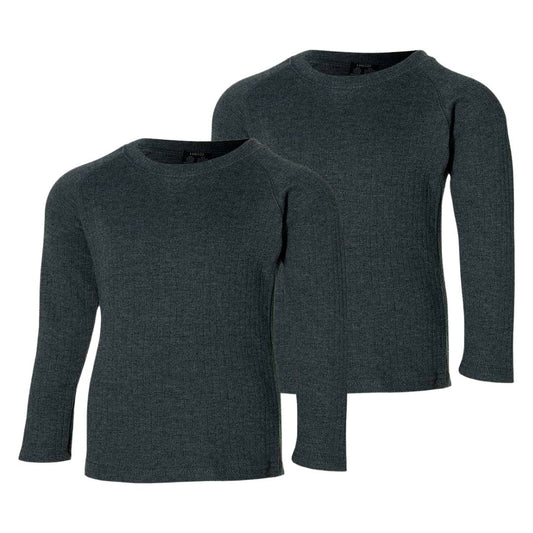 Thermoshirt Kinder Anthrazit - 2 Stück