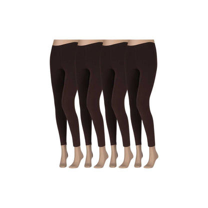 Leggings Damen – Baumwolle – 4er-Pack