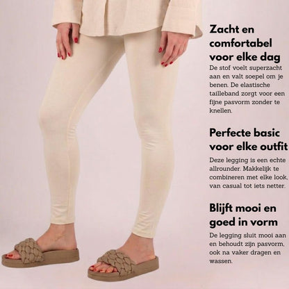 Legginsy damskie - bawełna - 2-pak