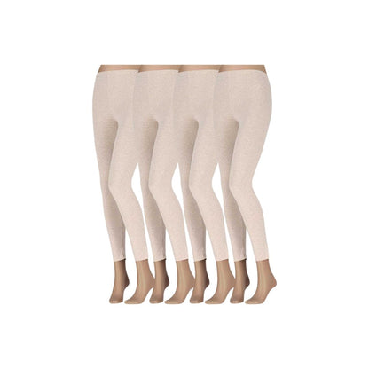 Leggings Damen – Baumwolle – 4er-Pack