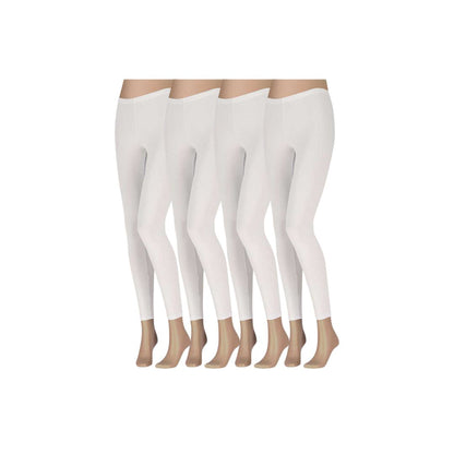 Leggings Damen – Baumwolle – 4er-Pack