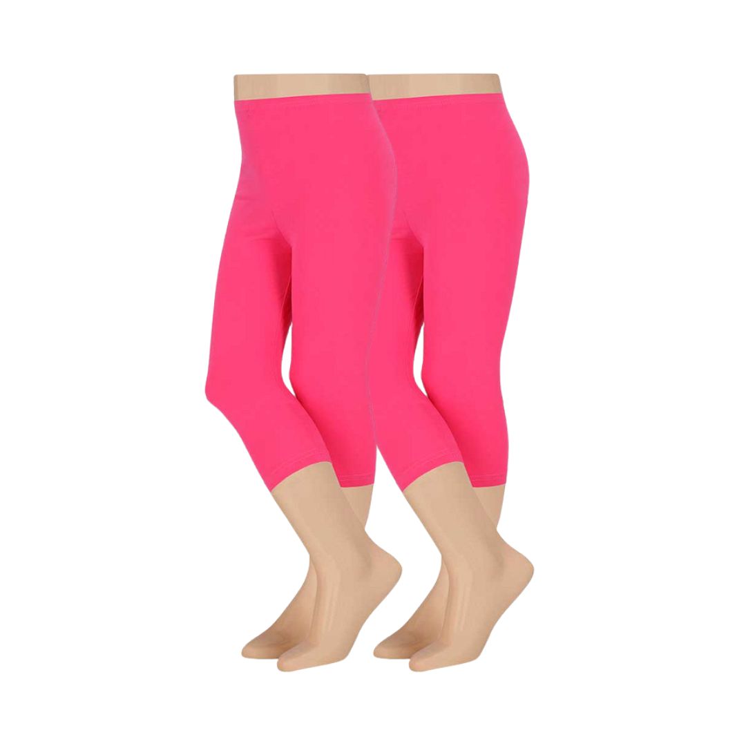 Leggings Mädchen - Capri - Baumwolle - 2er-Pack